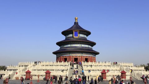 temple of heaven,Beijing.time lapse
