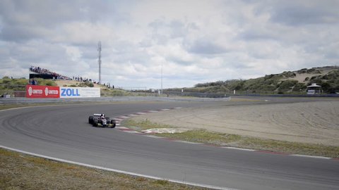 ZANDVOORT, THE NETHERLANDS - JUNE 29: Minardi Formula 1 (PS02) race car driven by Frits van Eerd during the 2014 Italia a Zandvoort day. The PS02 took part in the 2002 FIA Formula 1 championship.
