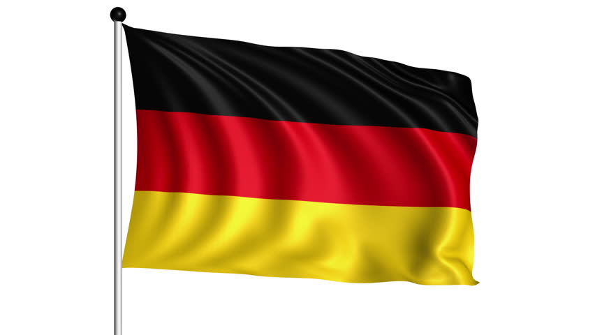 Flag of Germany with Fabric Stock Footage Video (100% Royalty-free ...