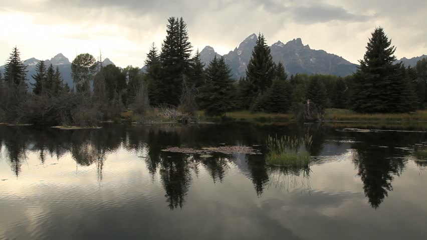 Grand Tetons National Park Reflection in Lake