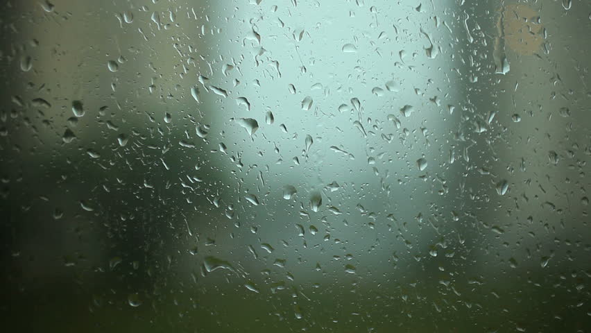 Rain drops on the Window window glass