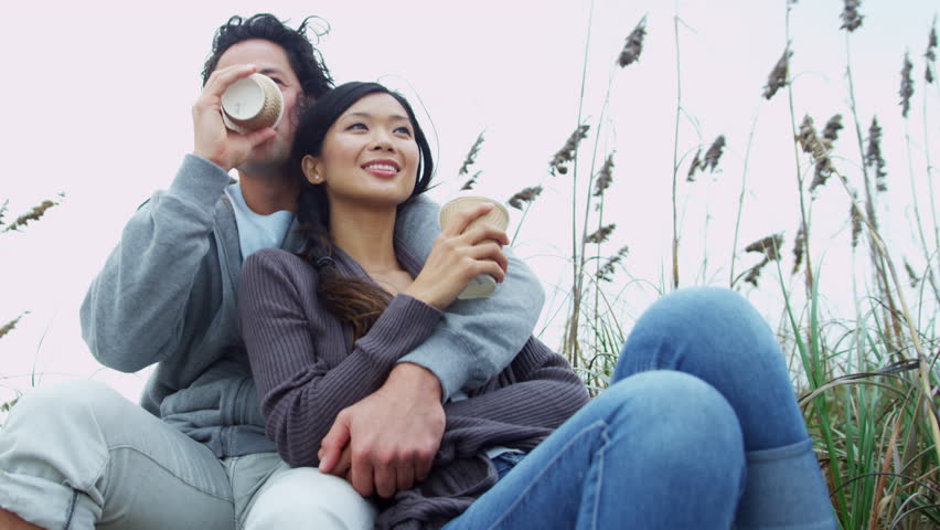 Watching otngagged asian couple