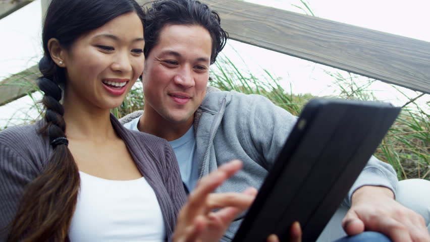 Asian young POV couple