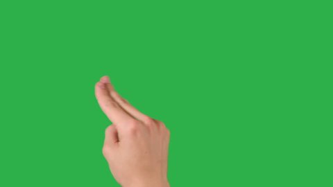 Female Hands On Green Screen Chroma Stock Footage Video (100% Royalty ...