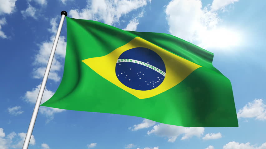 Flag Of Brazil With Fabric Stock Footage Video 100 Royalty Free 6826018 Shutterstock