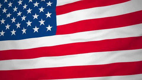 High-definition abstract 3d render Flag of USA, HD 1080p