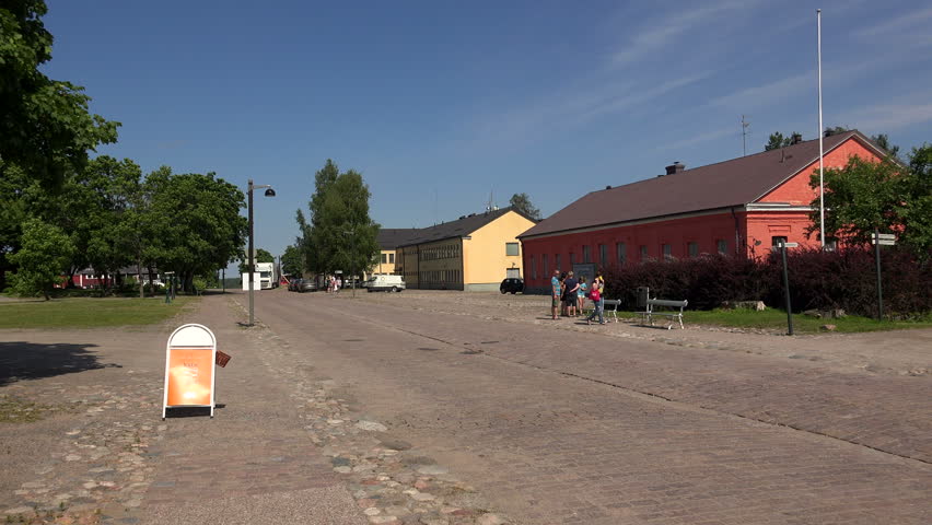 Lappeenranta. City streets. Finland. Shot in 4K (ultra-high definition (UHD)), so you can easily crop, rotate and zoom, without losing quality! Real time.