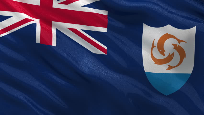 Flag Of Anguilla Gently Waving Stock Footage Video 100 Royalty Free Shutterstock