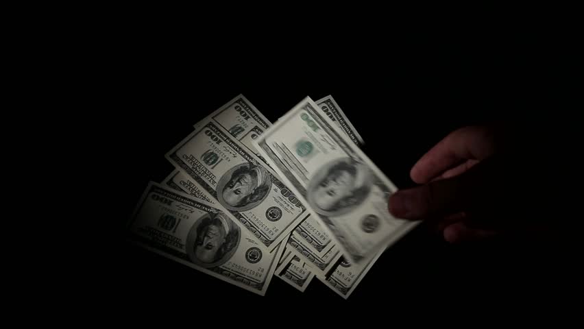 Considers Money Isolated On Black Stock Footage Video 100 Royalty Free Shutterstock