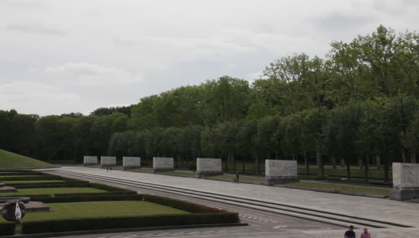 Soviet War Memorial in Treptower Park, Berlin, Germany. Memorial commemorate the Battle of Berlin in 1945 where 80,000 soldiers died. It opened at 1949
