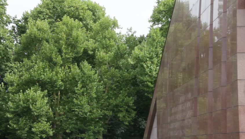Soviet War Memorial in Treptower Park, Berlin, Germany. Memorial commemorate the Battle of Berlin in 1945 where 80,000 soldiers died. It opened at 1949