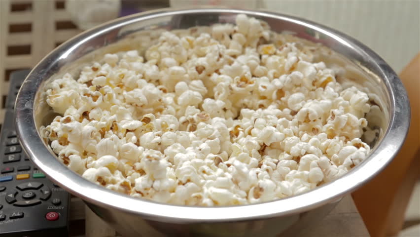 Metal Popcorn Bowl