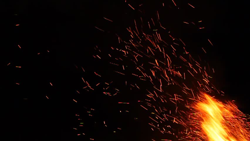 Campfire Sparks Background Stock Footage Video 100 Royalty Free 6852988 Shutterstock