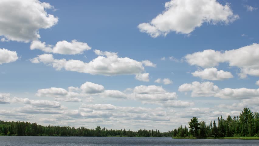 Clouds Over Disappointment Lake in the BWCA of Northern Minnesota on a Perfect Summer Day