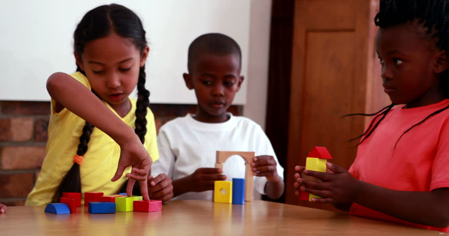 side view group african american pupils Stock Footage Video (100% ...