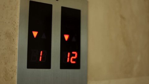 Numbers for elevator floors changing