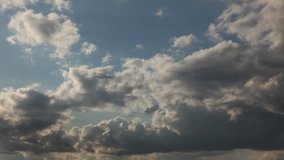 Beautiful Time-lapse Clouds Over Deep Blue Sky - 1920x1080.