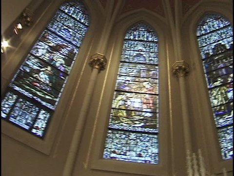 Stained Glass Windows in Church