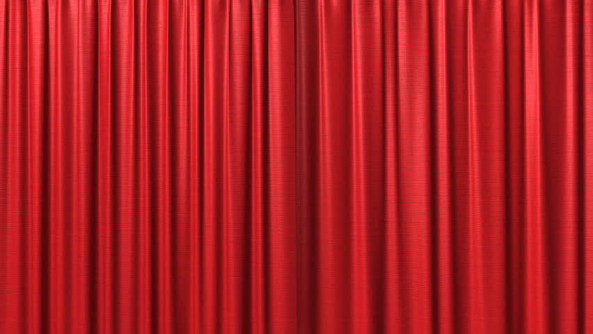 Closing red curtain | Shutterstock HD Video #688390