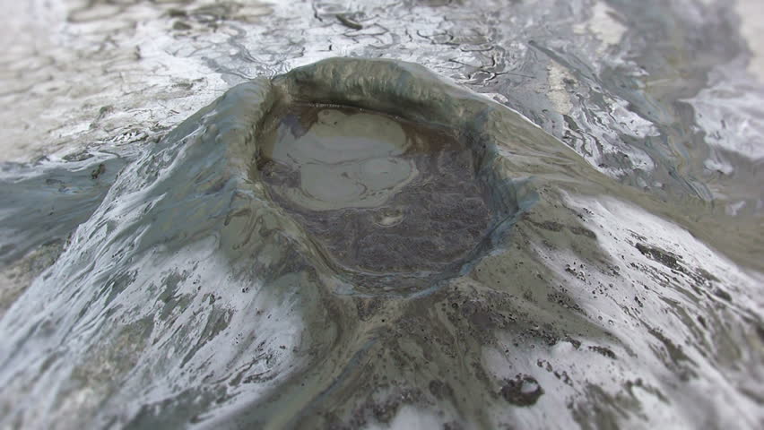 Mud volcano close up