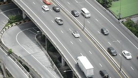 view point of expressway in Bangkok Thailand