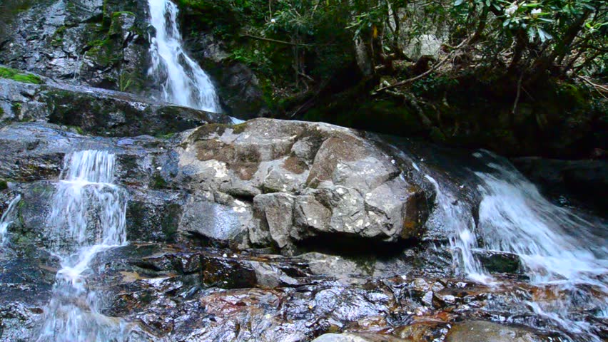 View of Laurel Falls in Great Smoky Mountains National Park