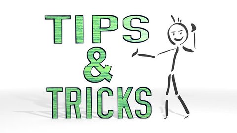 scribble stick man graps tips symbol from ground HD 1080p animation with white background