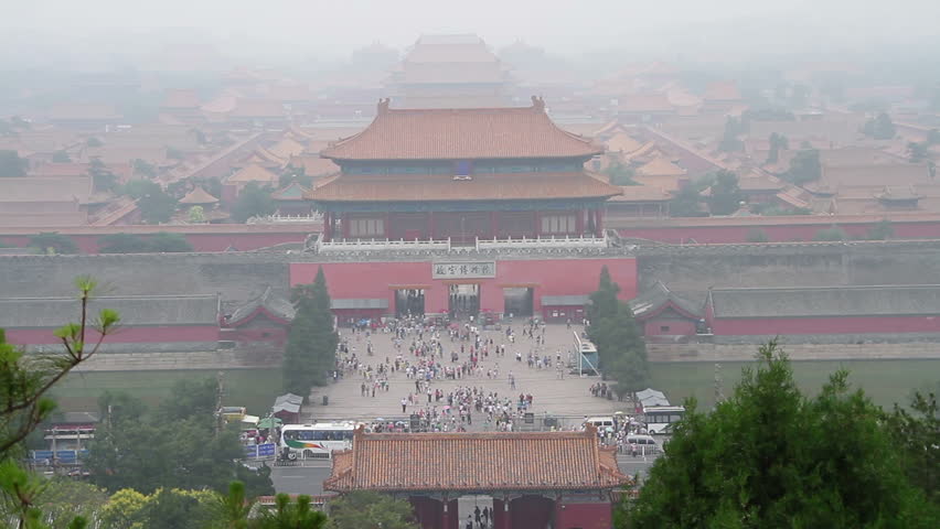 Beijing,China – July 7th, 2014: the view of the Shenwumen gate, the back door of Forbidden city at daytime.