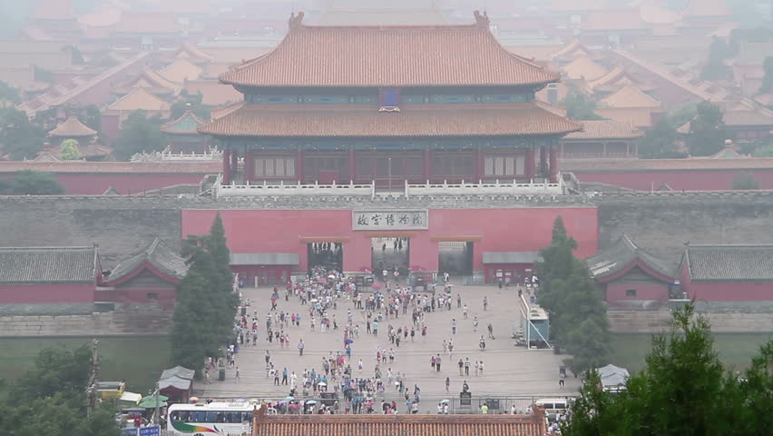 Beijing,China – July 7th, 2014: the view of the Shenwumen gate, the back door of Forbidden city at daytime.