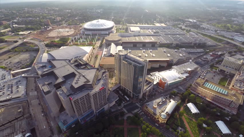 Aerial Centennial Olympic Park Atlanta Georgia USA