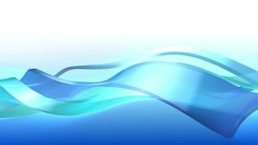 Blue glass waves loop. Modern, elegant, abstract motion background. In 4K ultra HD and smaller sizes. - Powered by Shutterstock - Get 15% off with code: PIKWIZARD15