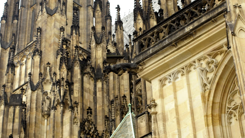PRAGUE, CZECH REPUBLIC, APRIL 2013
Close up of St Vitus Cathedral in Prague, Czech Republic