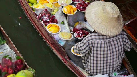 floating market, bangkok, thailand