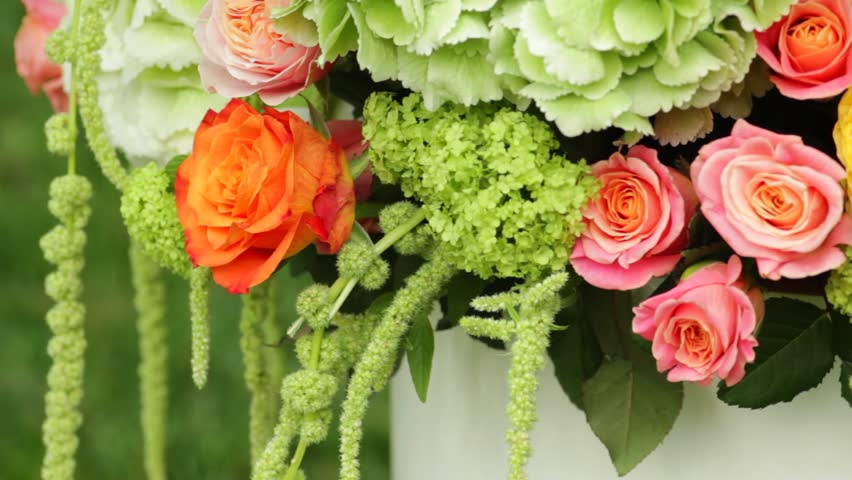 Beautiful Flower Bouquet Close Up Stock Footage Video 100 Royalty Free 6933130 Shutterstock