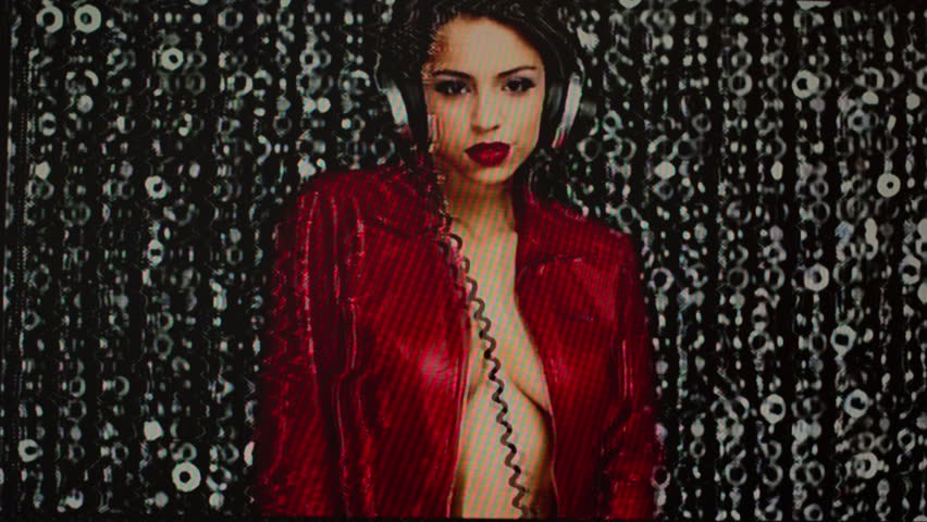 sexy red leather jacket