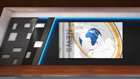The background of the TV studio
-Size:1920x1080
-Duration:15s
-Looped Video:Yes
-Scope of application: Live News, Sports News, Weather News, Economic News etc..
-After Effects project is not included