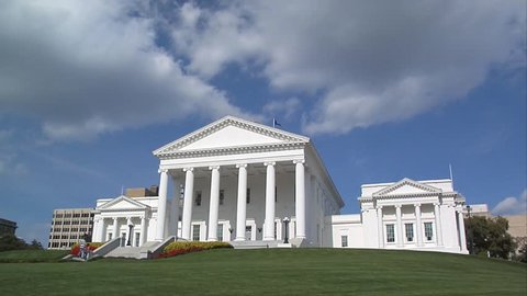 Virginia Capitol Building Timelapse HD 스톡 비디오