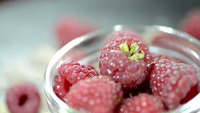 Heap of Raspberries (seamless loopable full HD video)