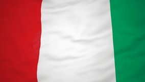 High-definition abstract 3d render Flag of Italy, HD 1080p
