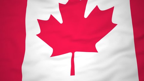 High-definition abstract 3d render Flag of Canada, HD 1080p