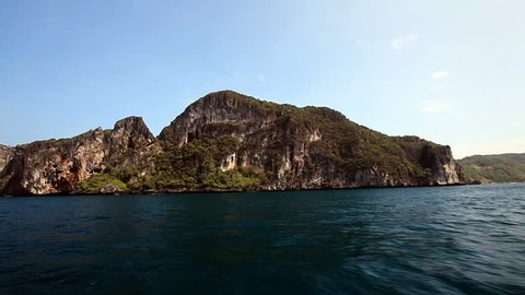 Rocky Islands on the way to the Maya bay