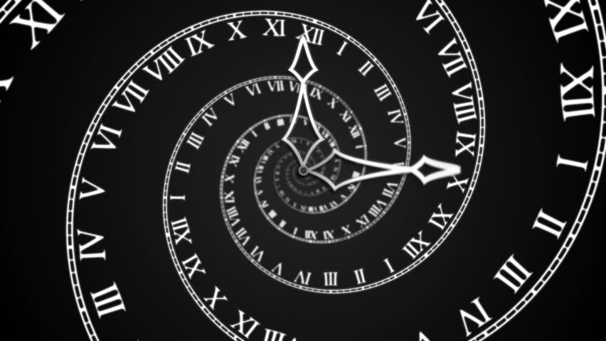 Black Spiral Clock Loop Hd の動画素材 ロイヤリティフリー Shutterstock