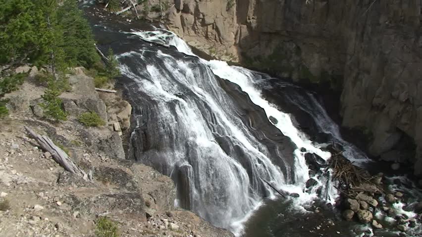 Gibbon Falls at Yellowstone Nationalpark