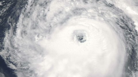 Massive hurricane churning in the sea. (Elements furnished by NASA)