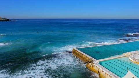 Ocean Pool, Bondi Beach, Sydney 4k