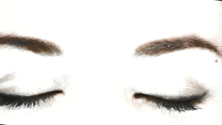 Extreme close-up of a blue eyes
