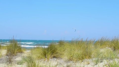 a wild kite beach in turkey-gokceada