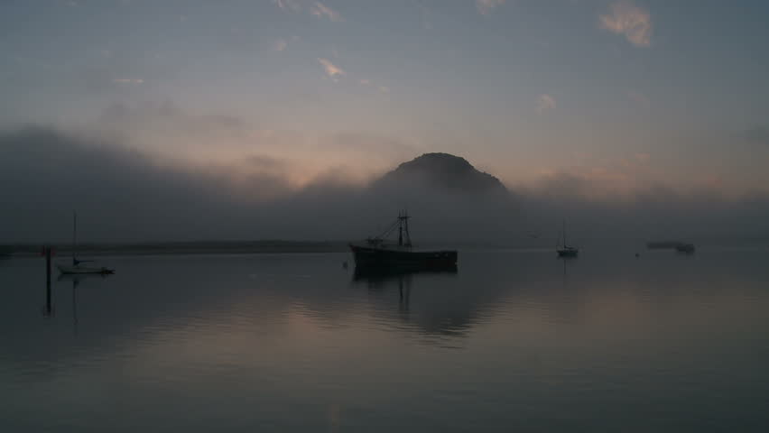 Morro Bay at dusk