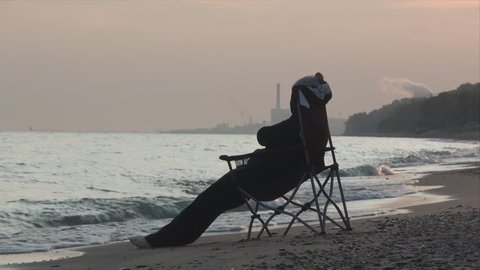 Woman In Black Siting On Stock Footage Video 100 Royalty Free 7059292 Shutterstock