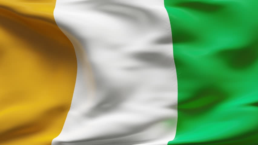 Download Creased Ivory Coast Flag in Stock Footage Video (100% ...